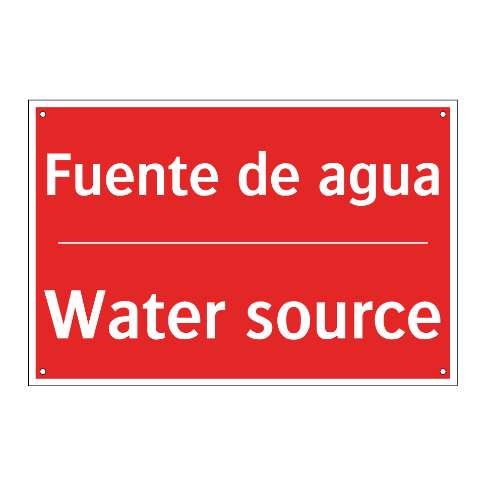 Fuente de agua - Water source