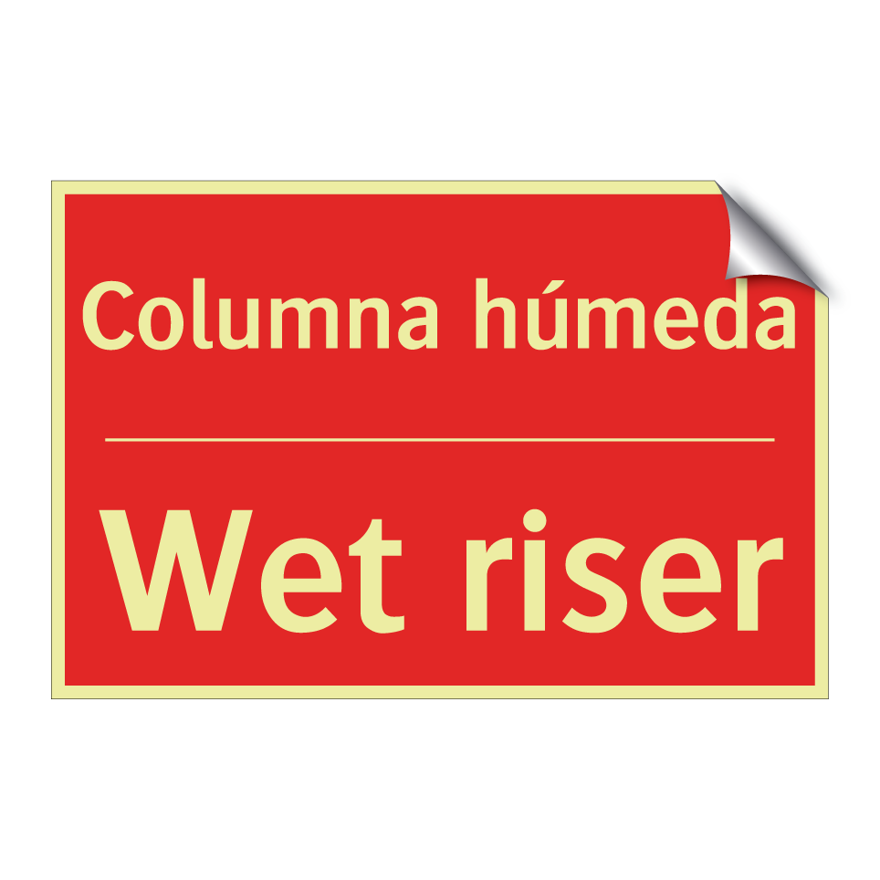 Columna húmeda - Wet riser
