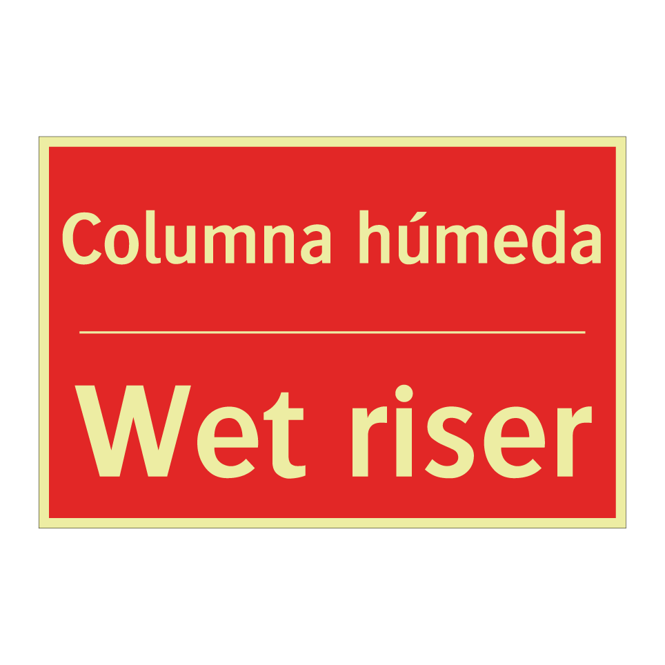 Columna húmeda - Wet riser