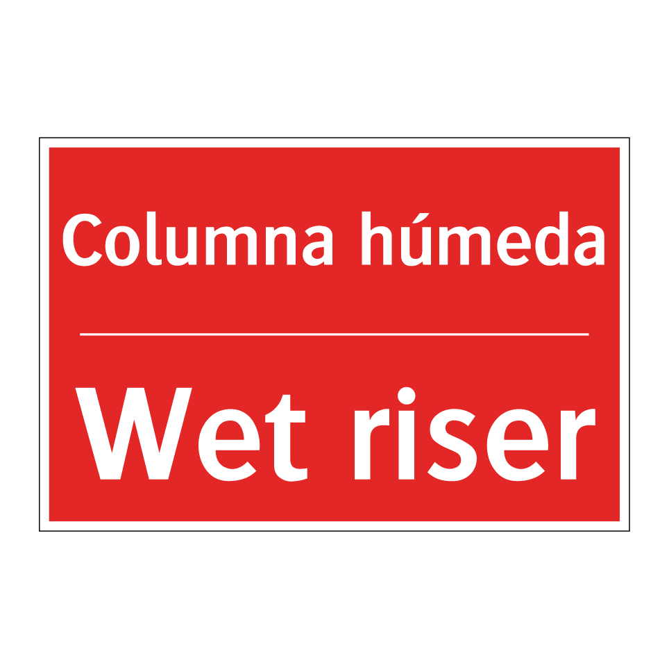 Columna húmeda - Wet riser