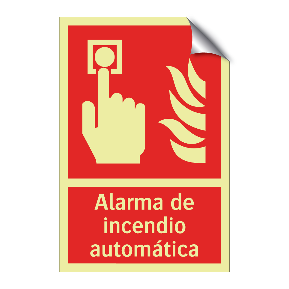 Alarma de incendio automática