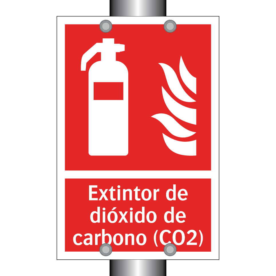 Extintor de dióxido de carbono (CO2)