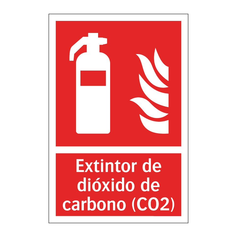 Extintor de dióxido de carbono (CO2)
