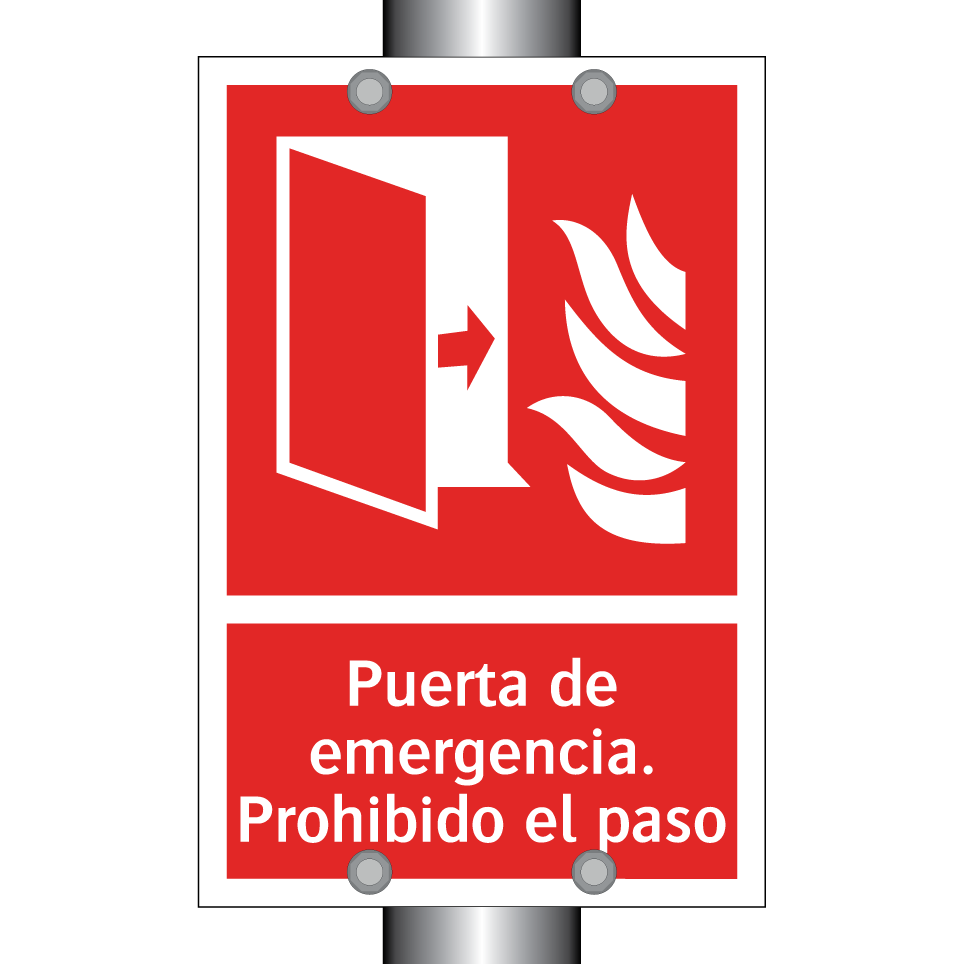 Puerta de emergencia. Prohibido el paso