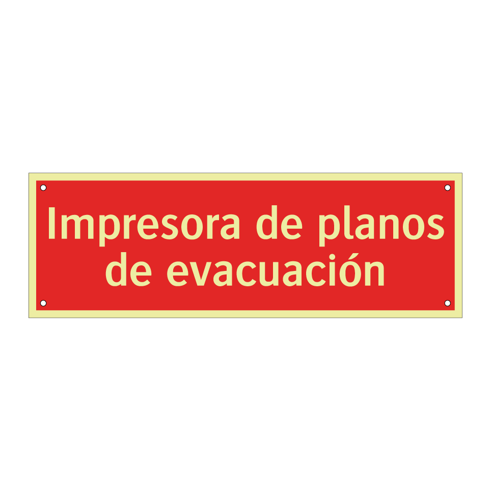 Impresora de planos de evacuación