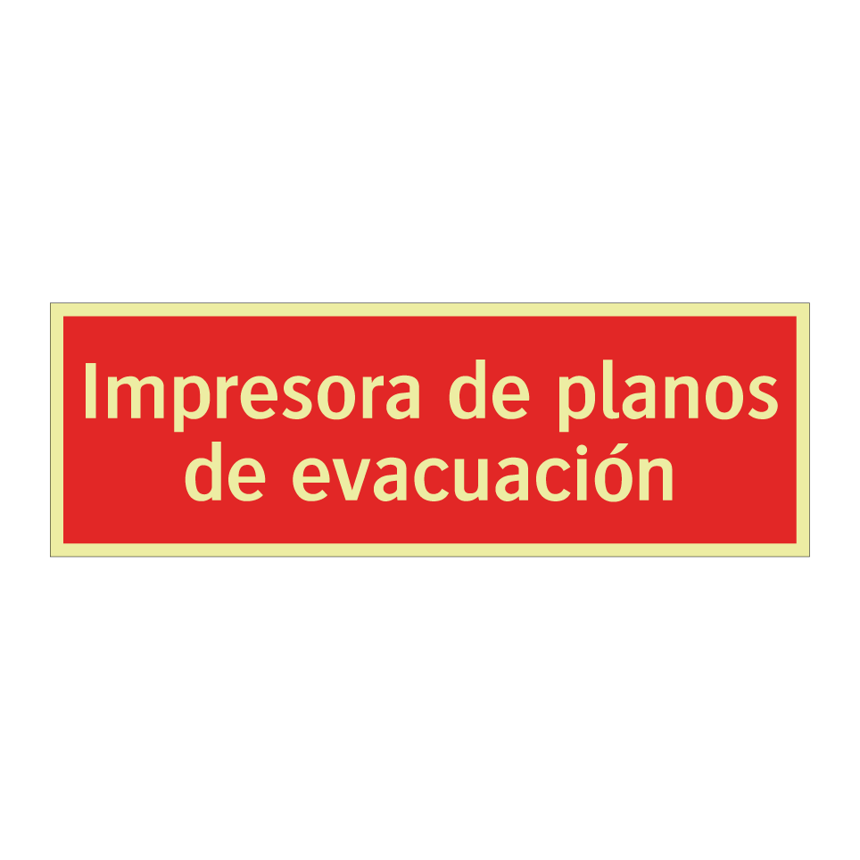 Impresora de planos de evacuación
