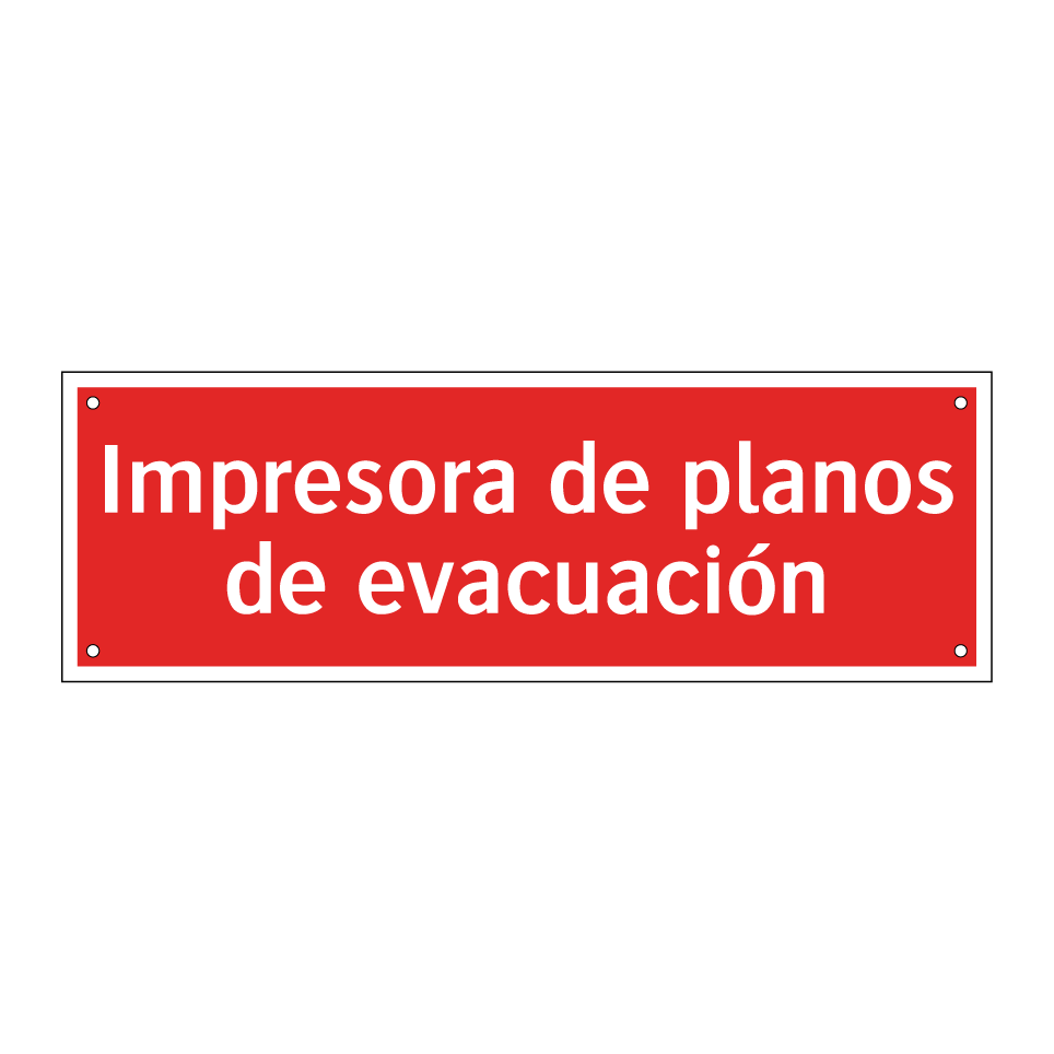Impresora de planos de evacuación