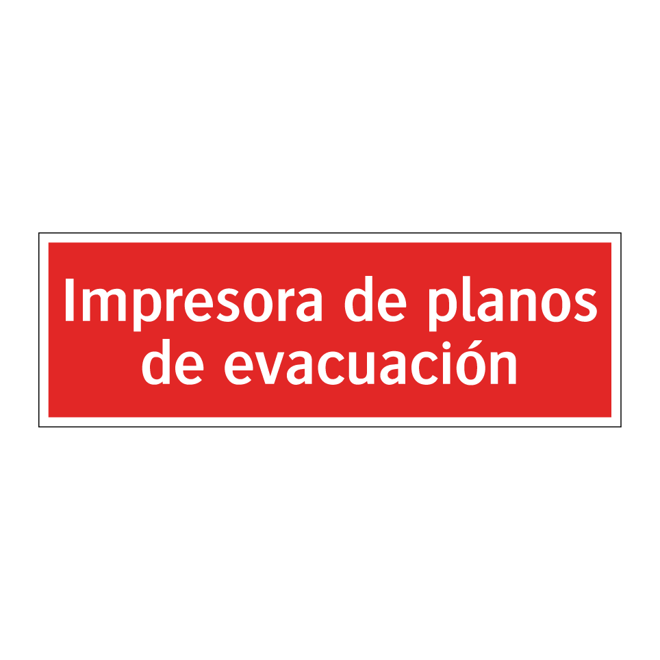 Impresora de planos de evacuación