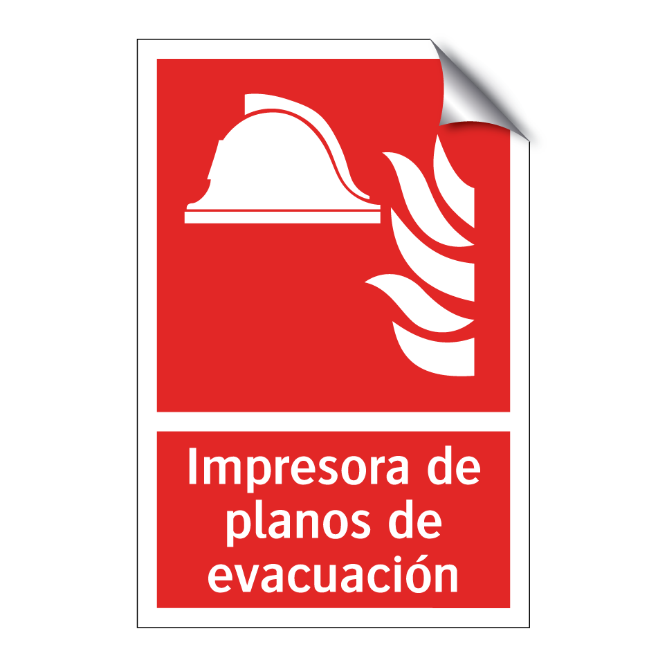 Impresora de planos de evacuación