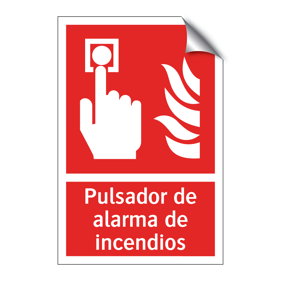 Pulsador de alarma de incendios
