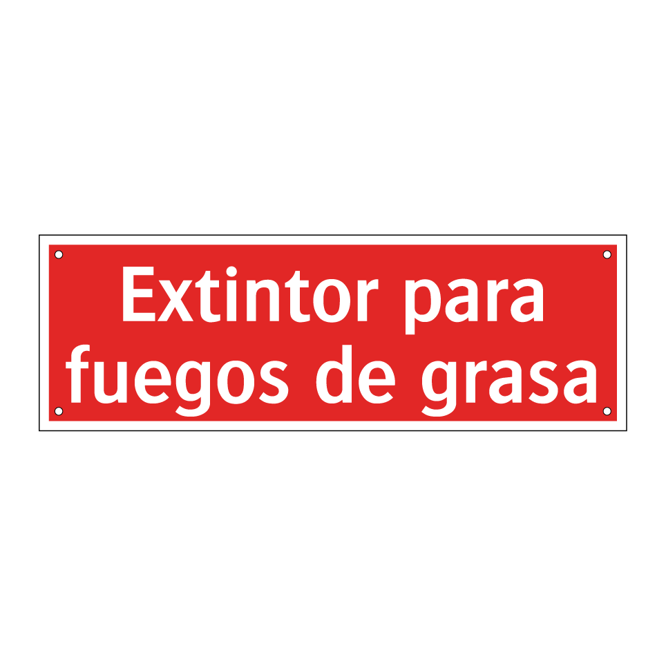 Extintor para fuegos de grasa