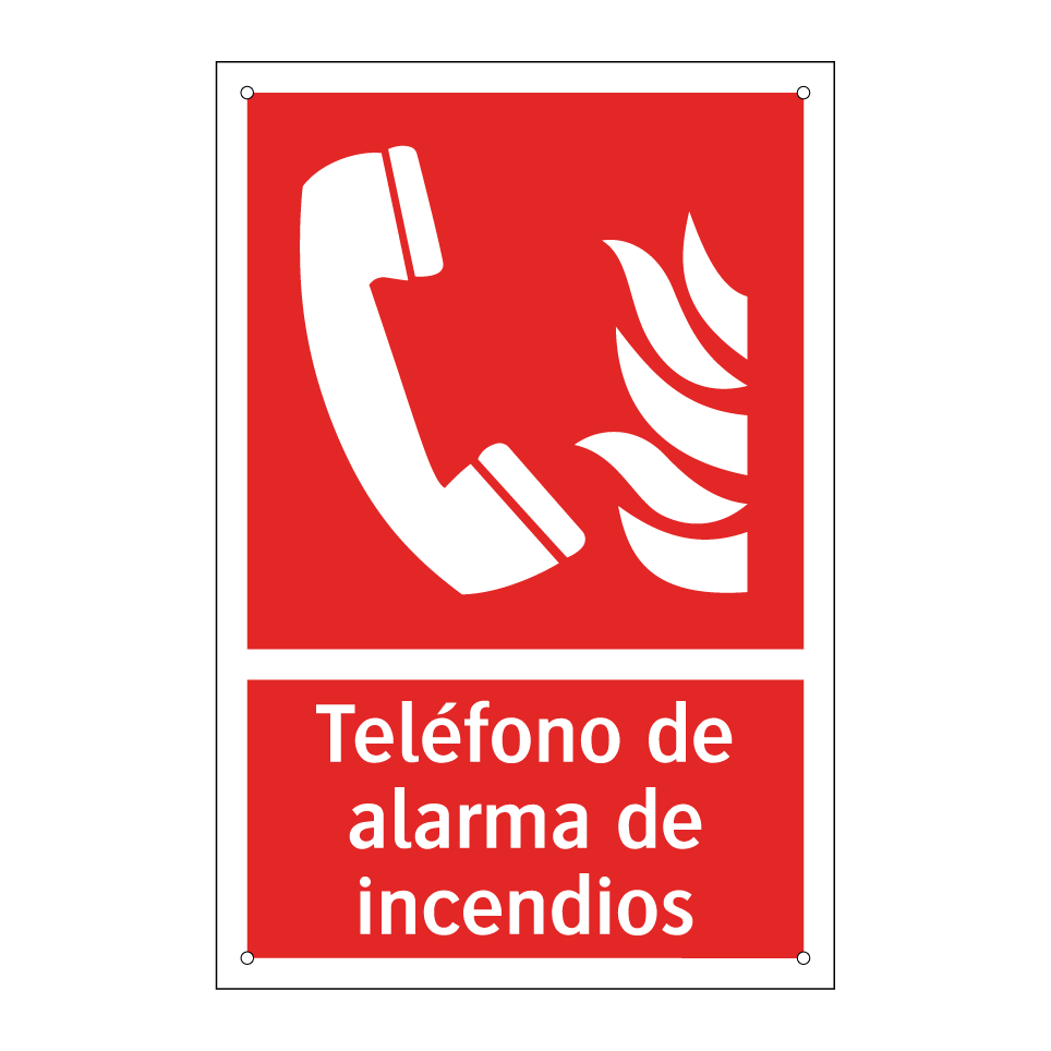 Teléfono de alarma de incendios