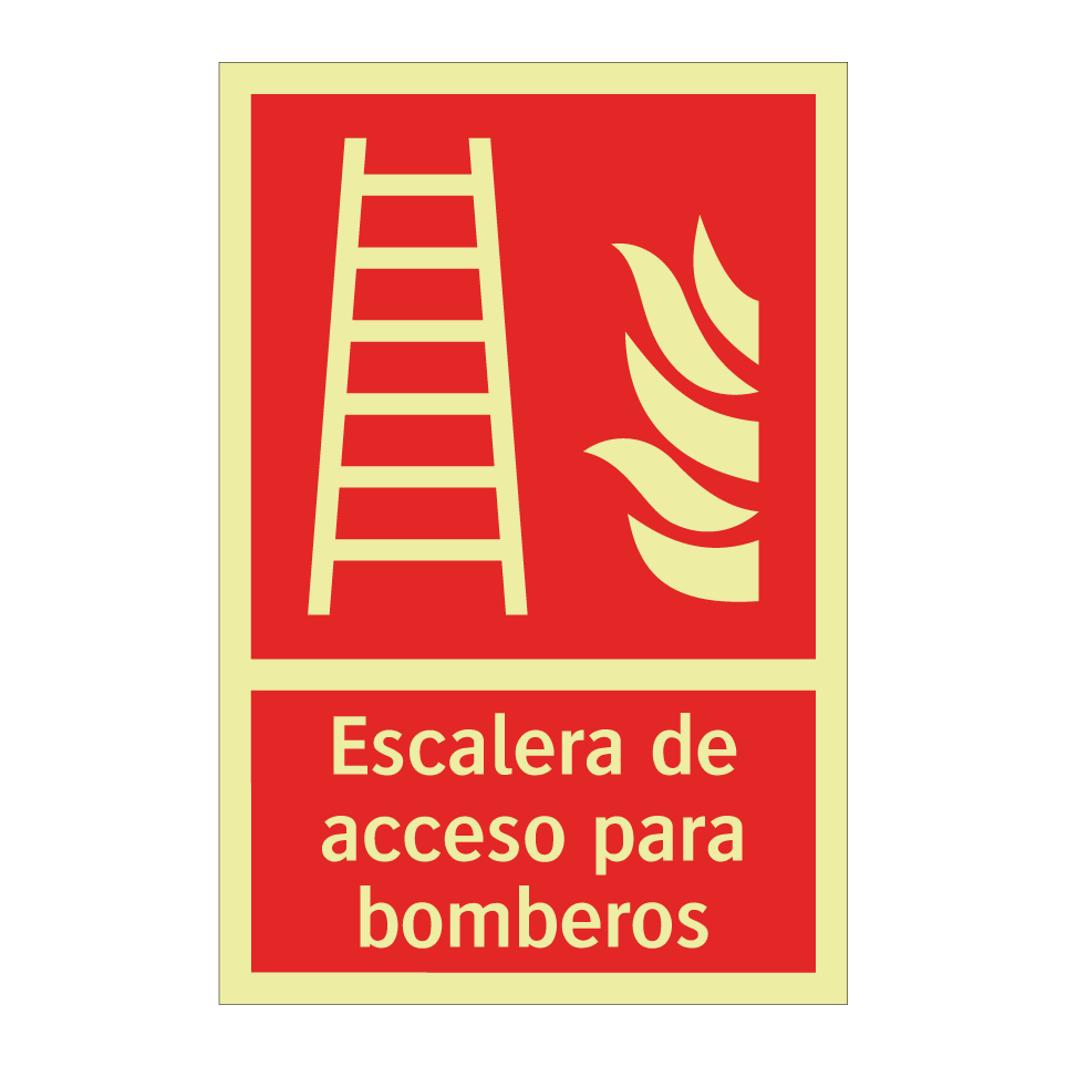 Escalera de acceso para bomberos