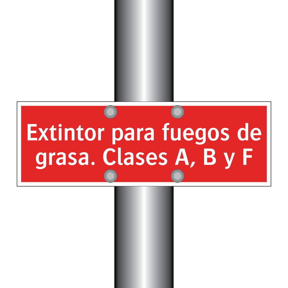 Extintor para fuegos de grasa. Clases A, B y F