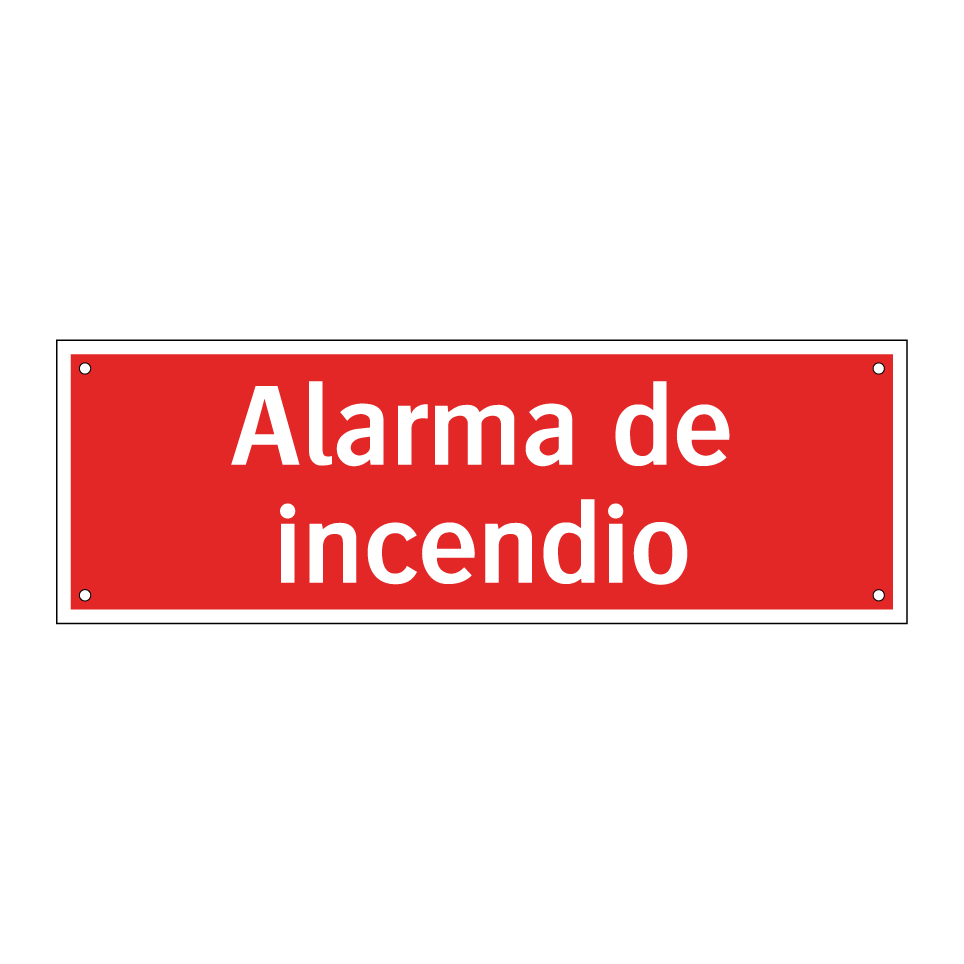 Alarma de incendio
