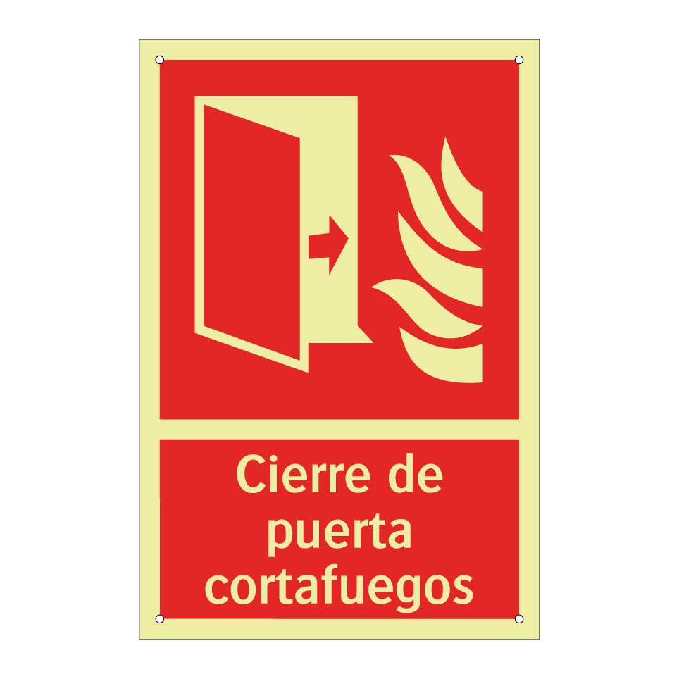 Cierre de puerta cortafuegos