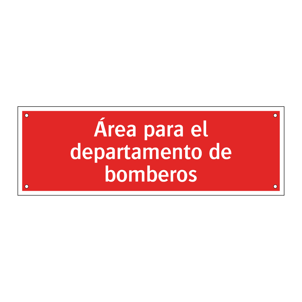 Área para el departamento de bomberos