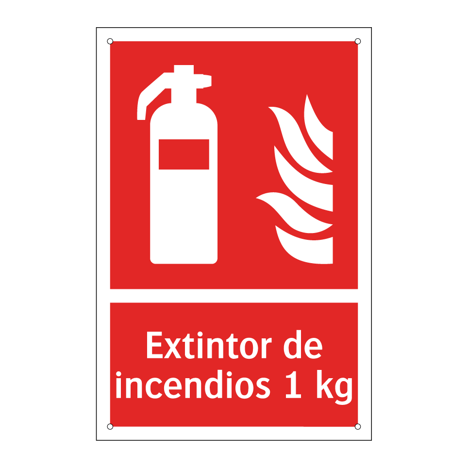 Extintor de incendios 1 kg