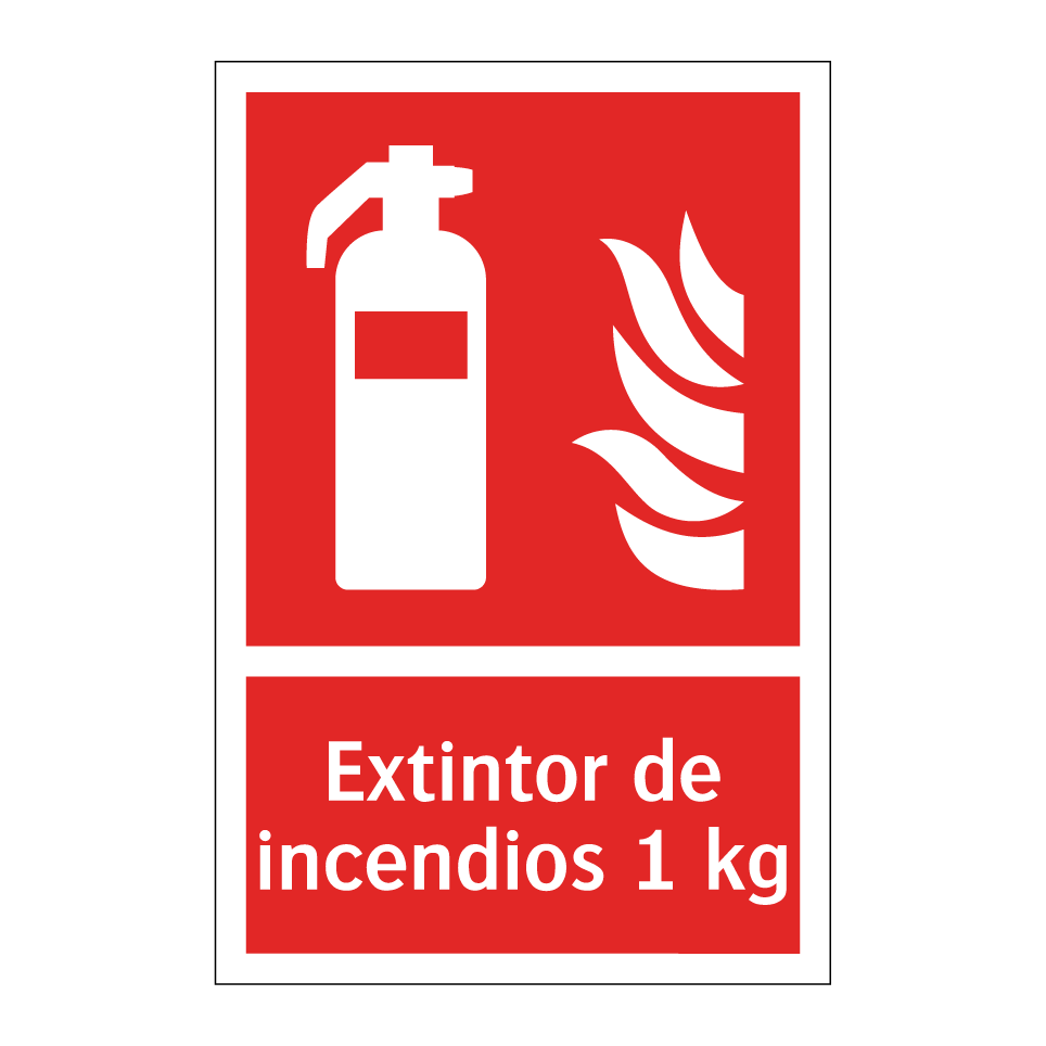 Extintor de incendios 1 kg