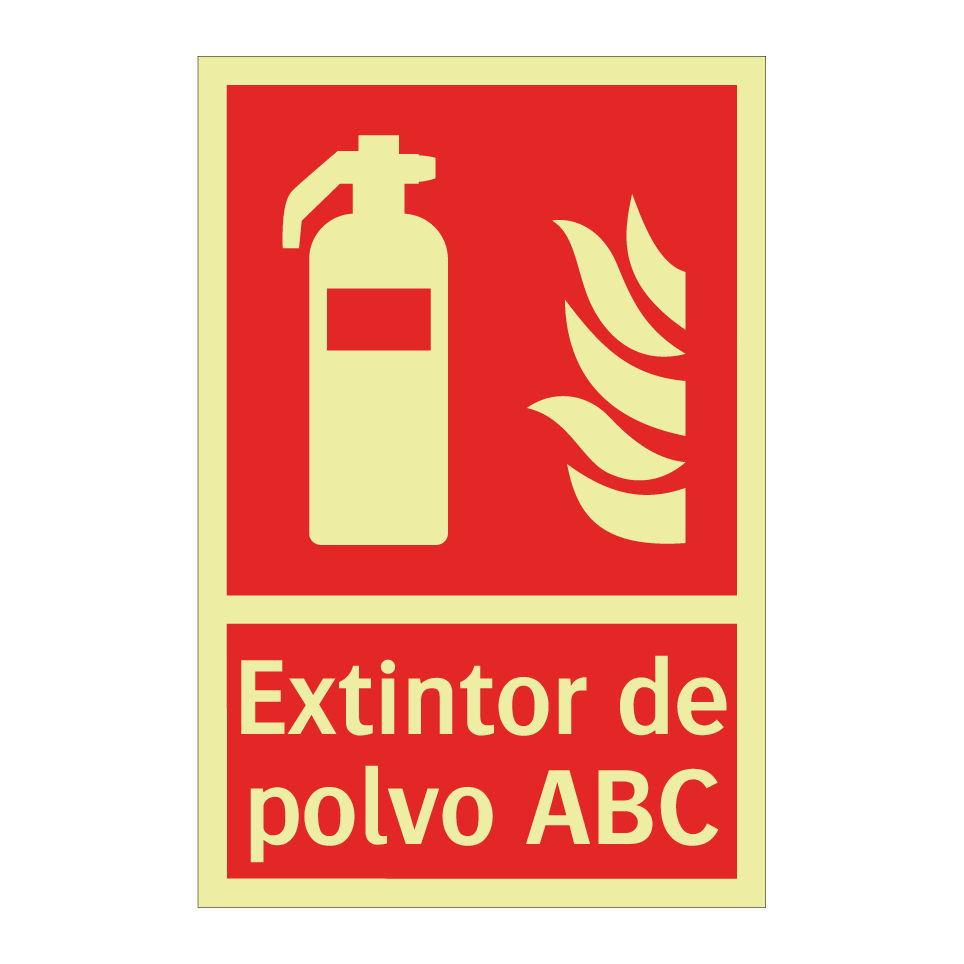 Extintor de polvo ABC