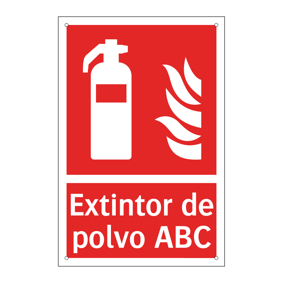 Extintor de polvo ABC