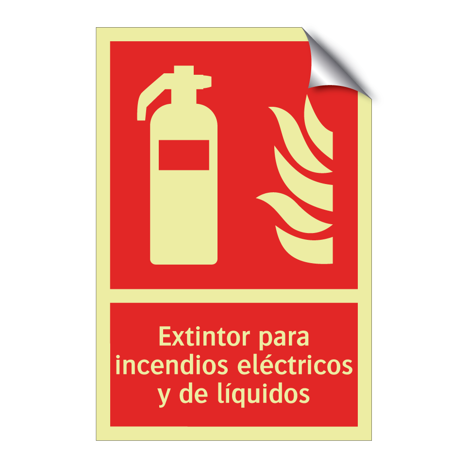 Extintor para incendios eléctricos y de líquidos