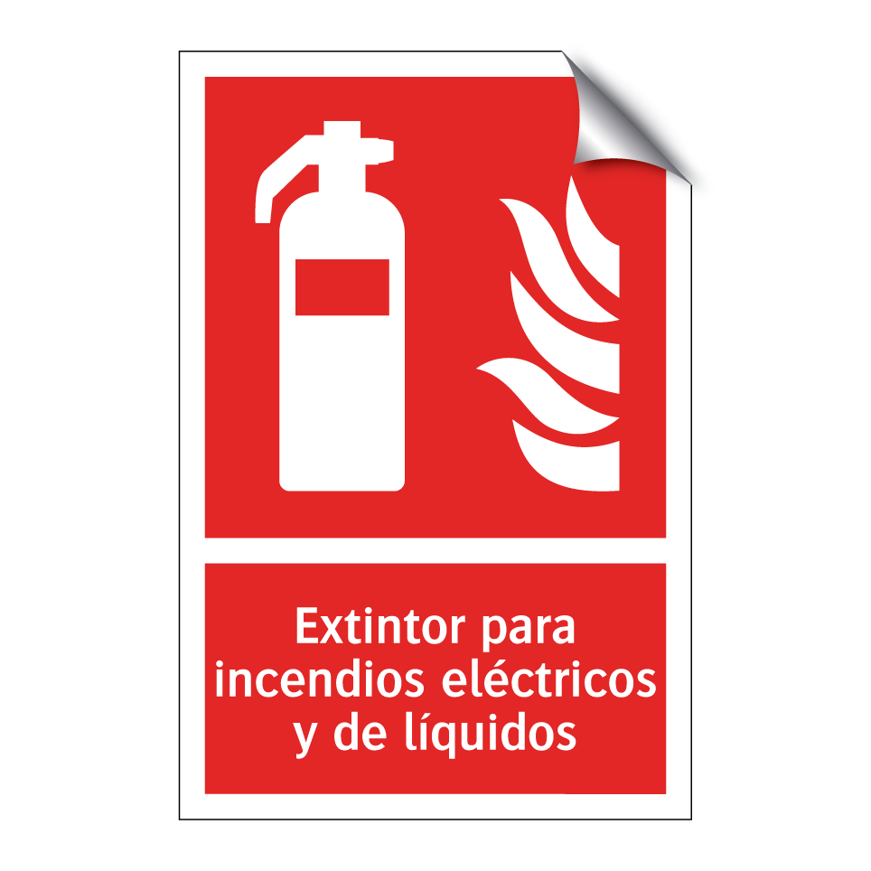 Extintor para incendios eléctricos y de líquidos
