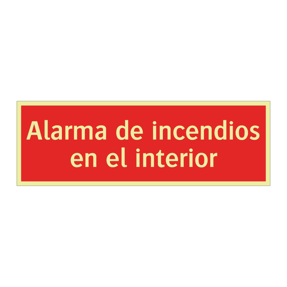 Alarma de incendios en el interior