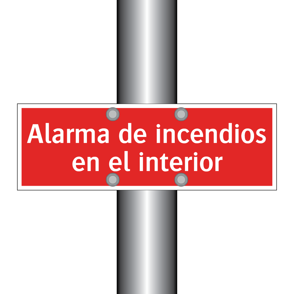 Alarma de incendios en el interior