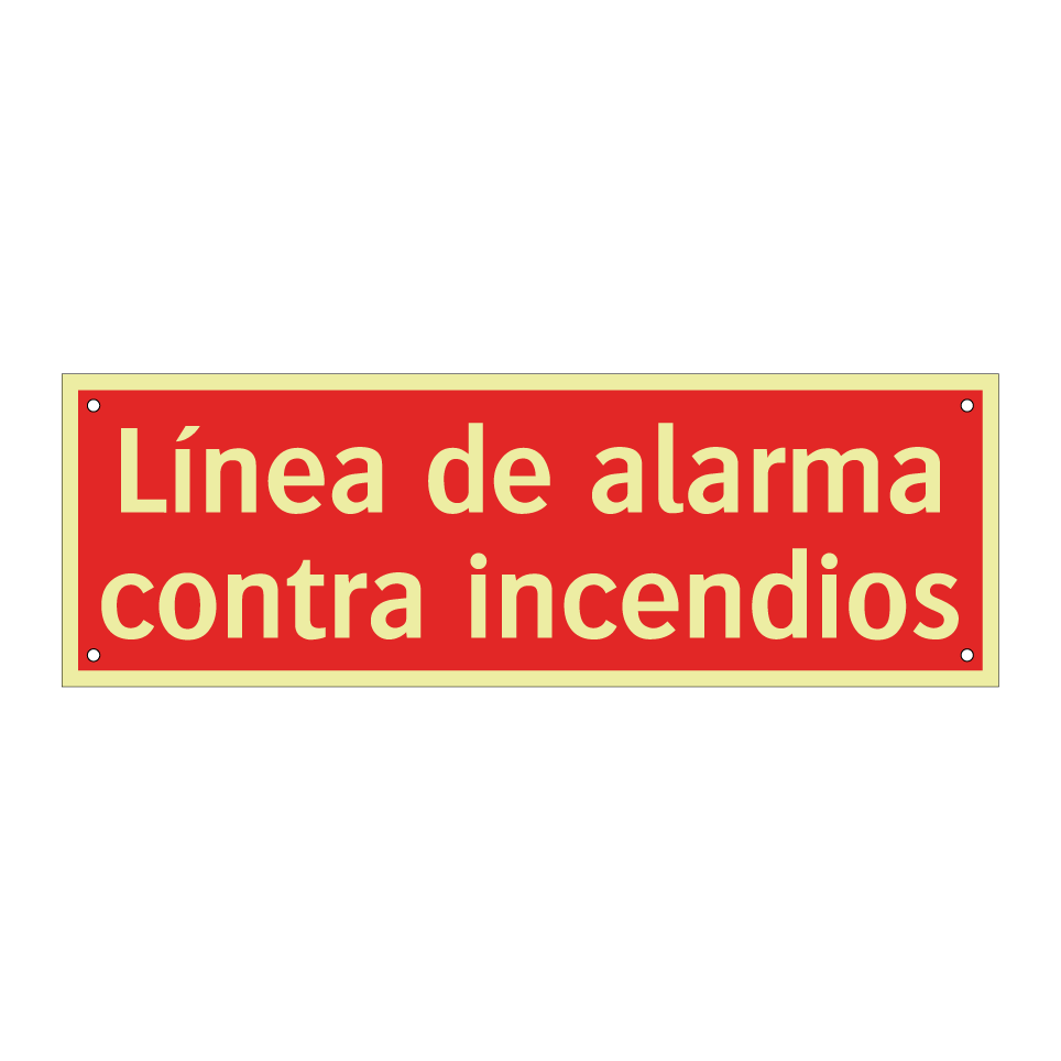 Línea de alarma contra incendios