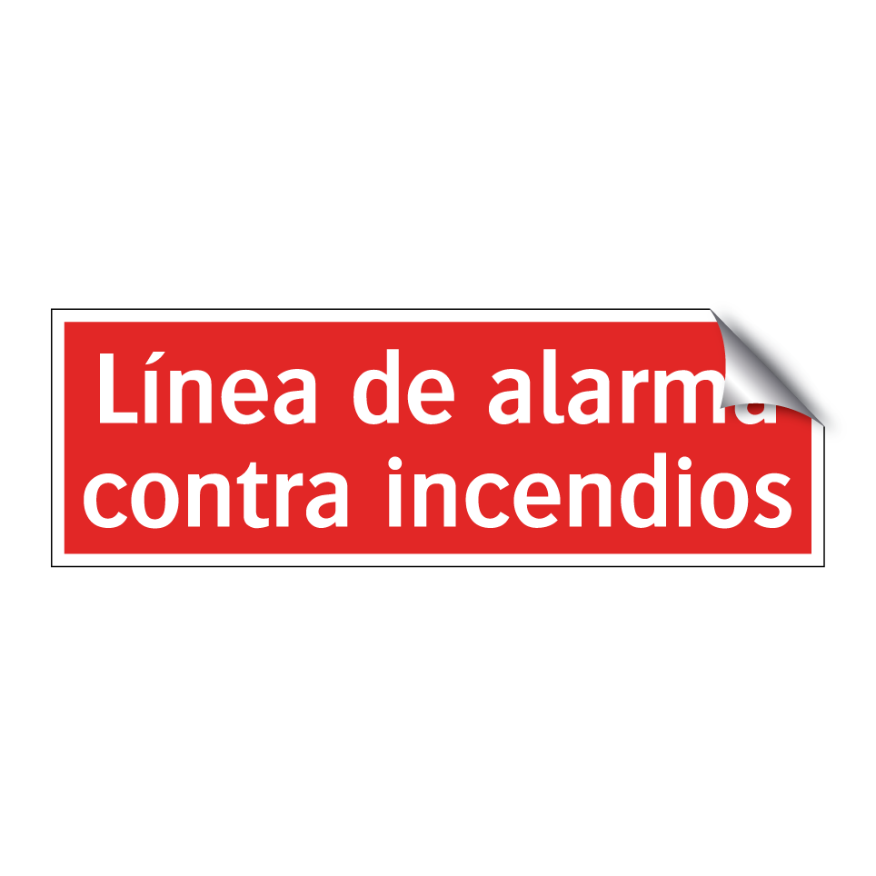 Línea de alarma contra incendios