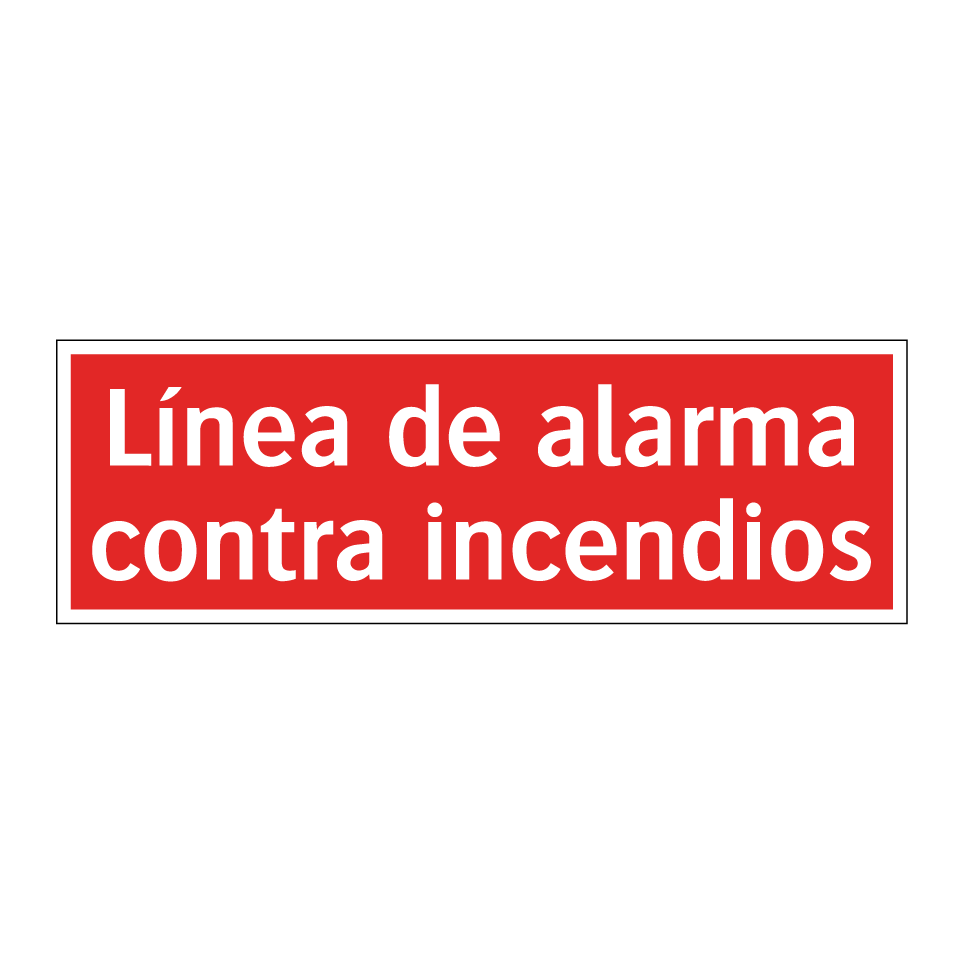 Línea de alarma contra incendios