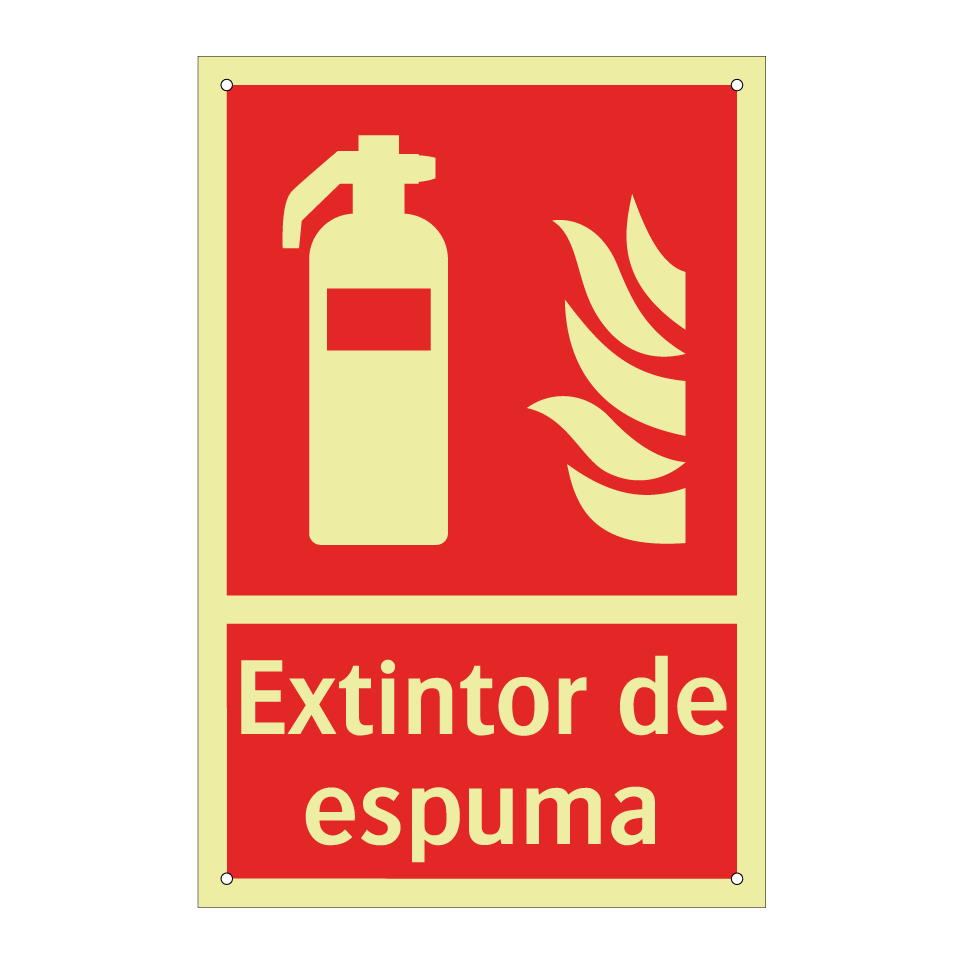 Extintor de espuma