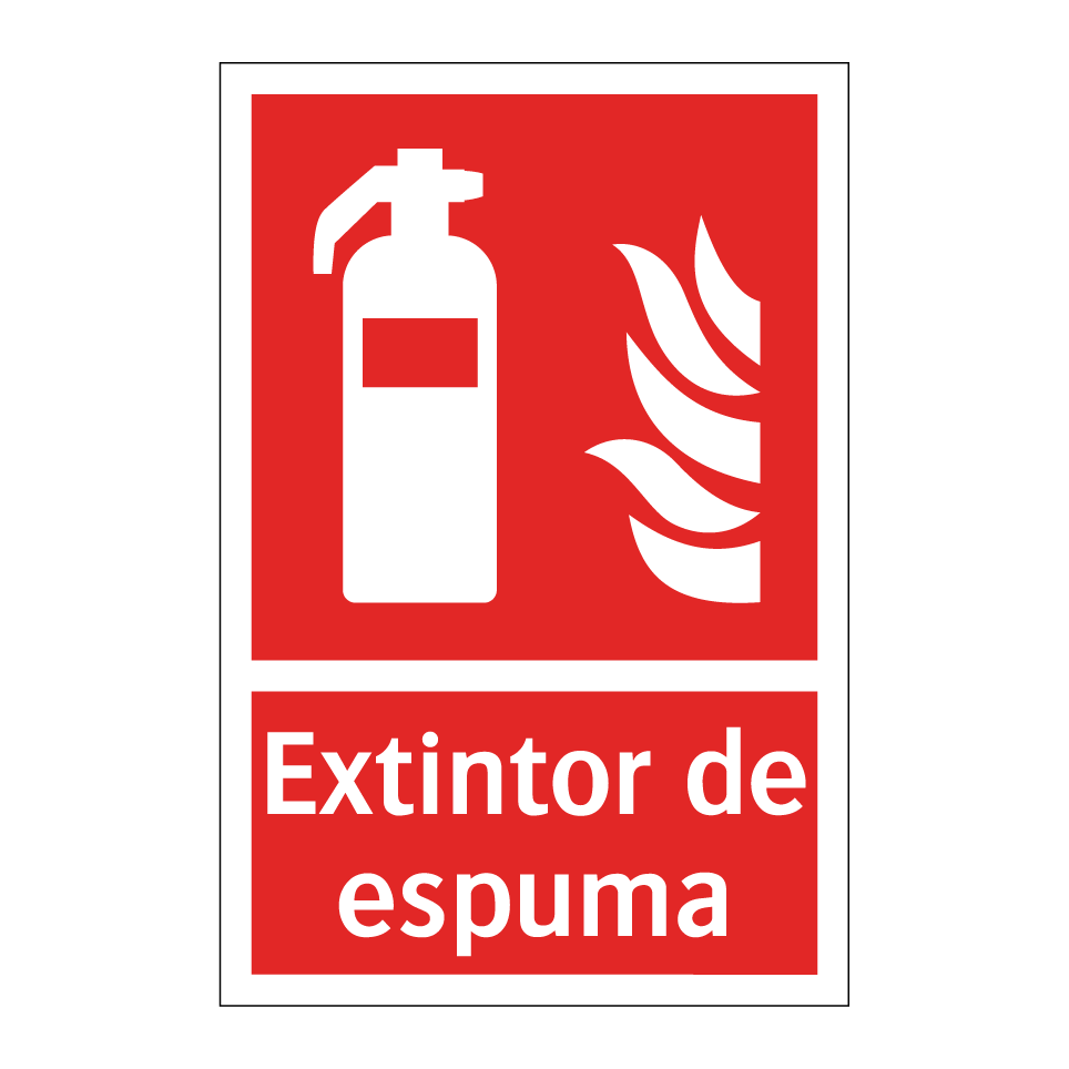 Extintor de espuma