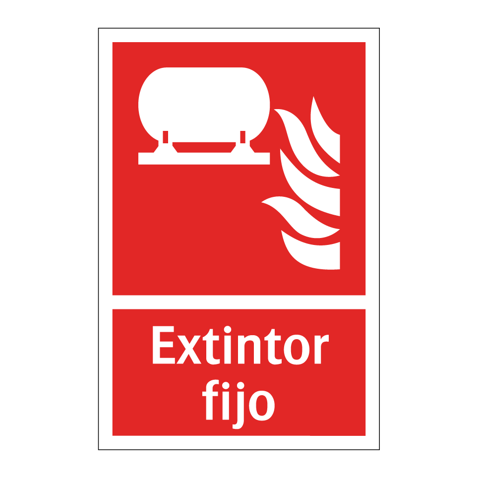 Extintor fijo