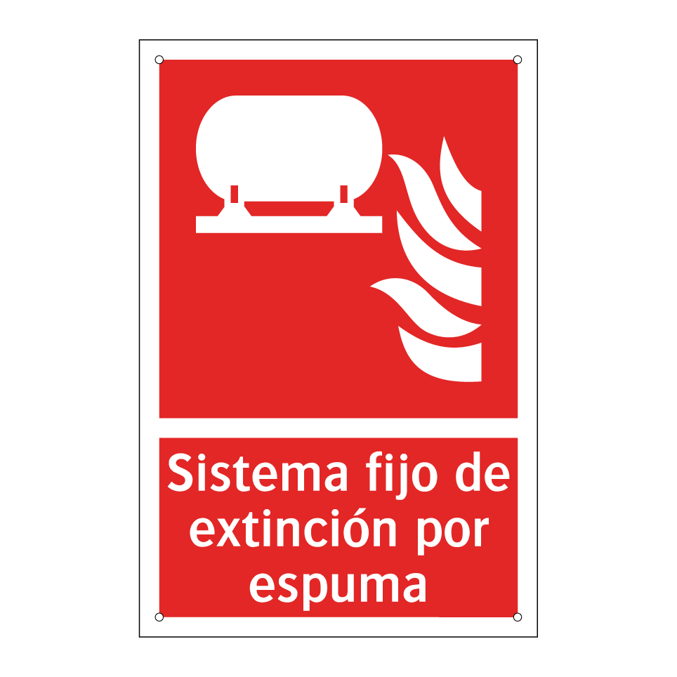 Sistema fijo de extinción por espuma