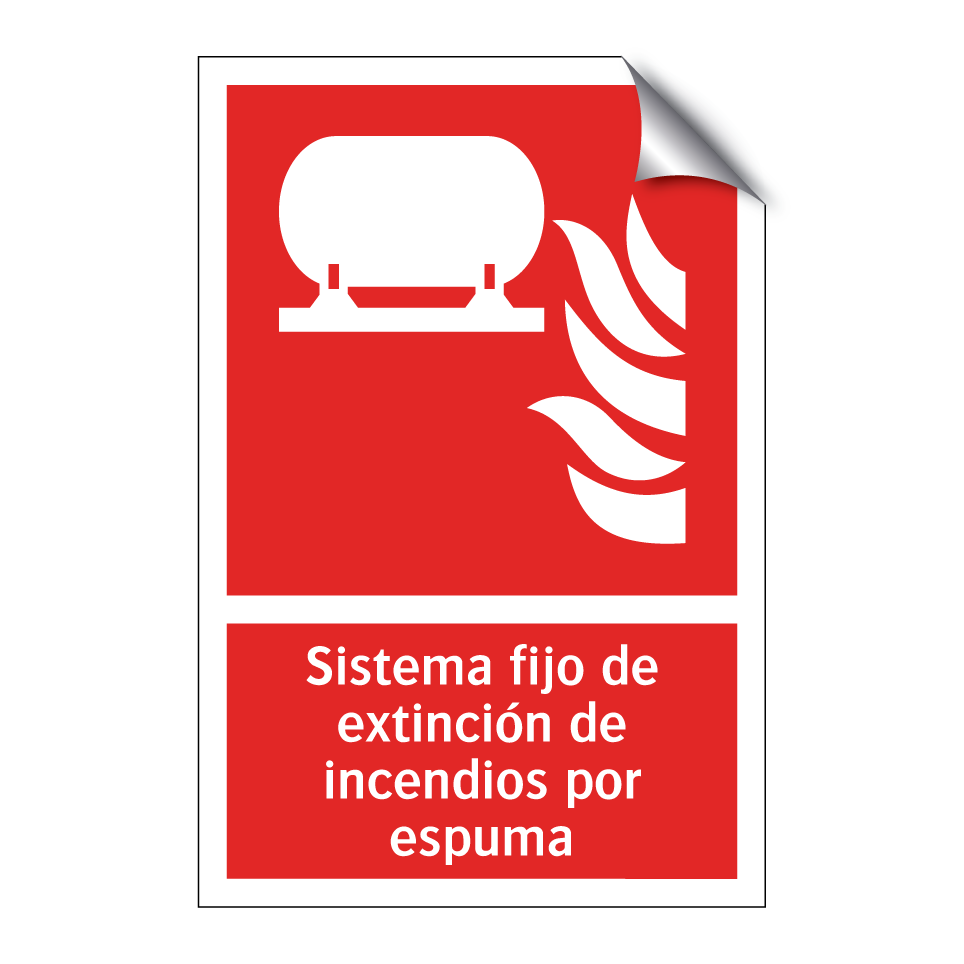 Sistema fijo de extinción de incendios por espuma