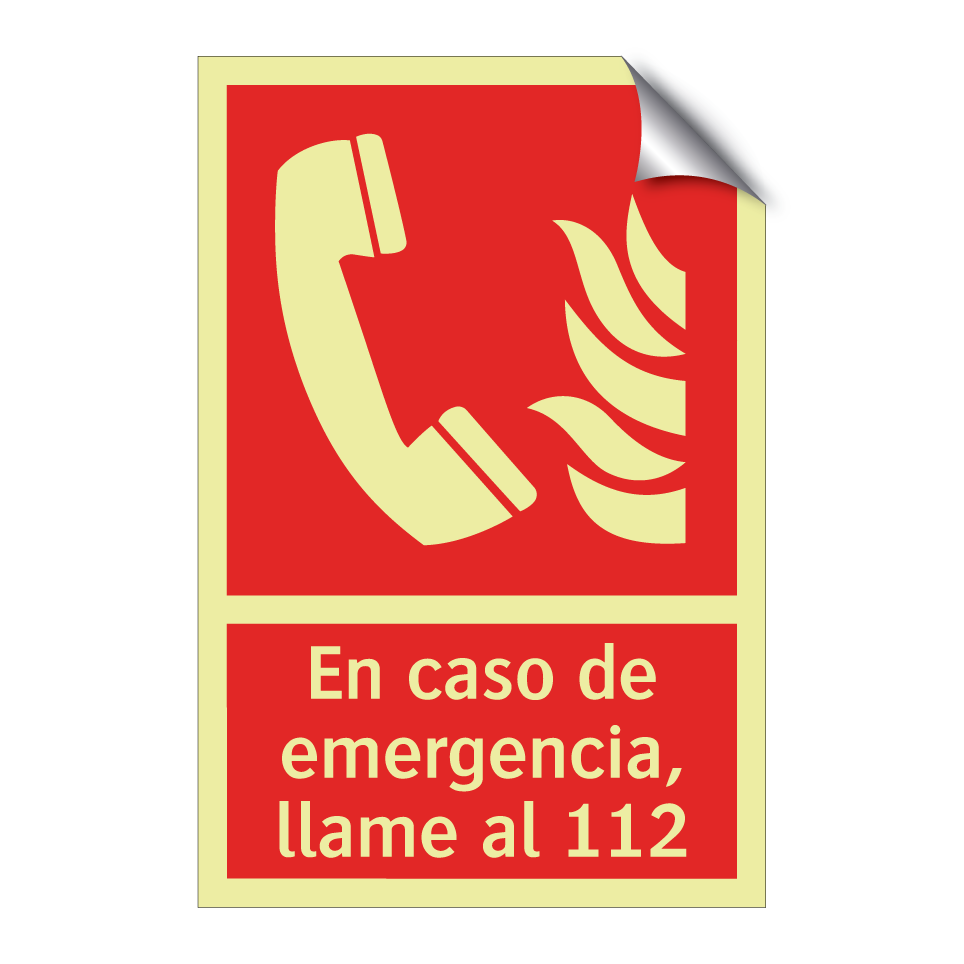 En caso de emergencia, llame al 112