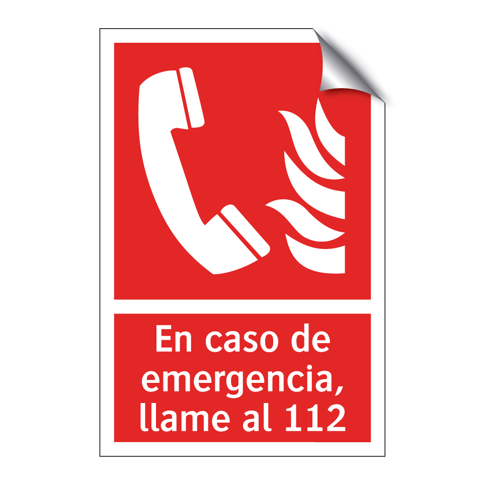 En caso de emergencia, llame al 112