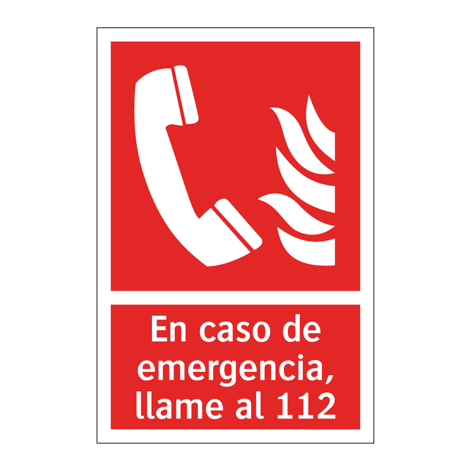 En caso de emergencia, llame al 112