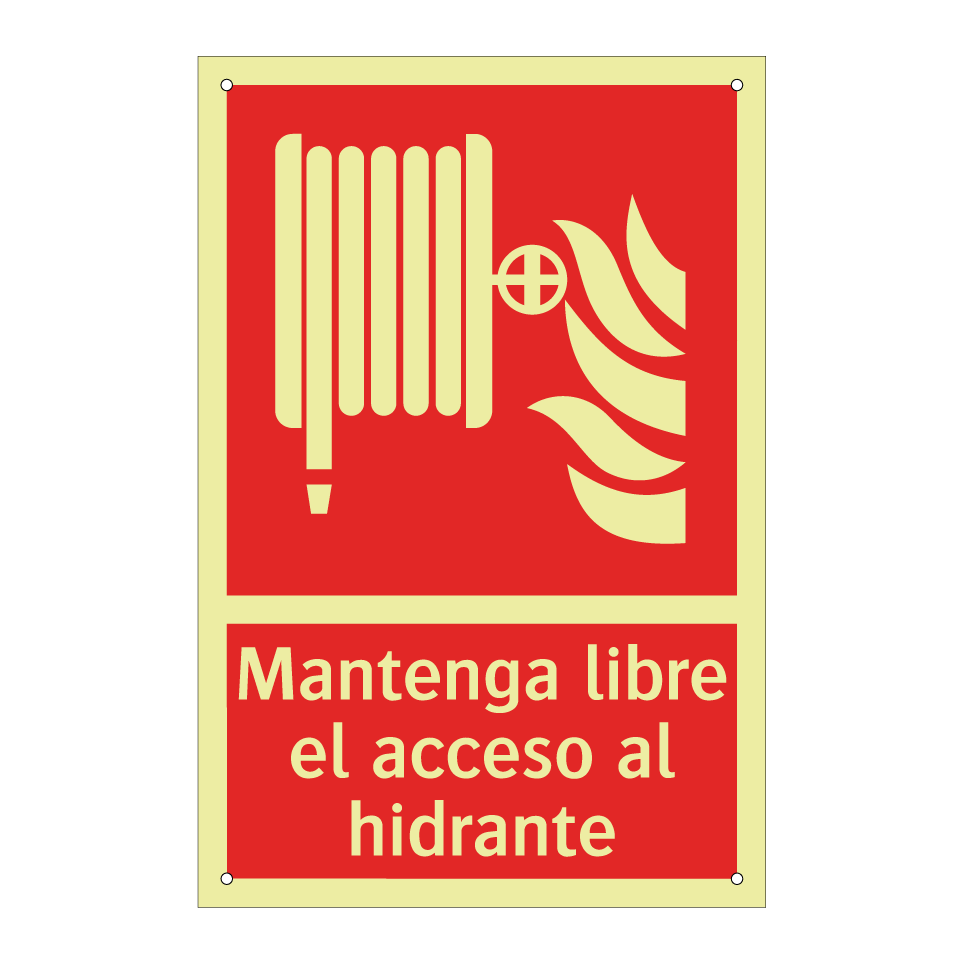 Mantenga libre el acceso al hidrante