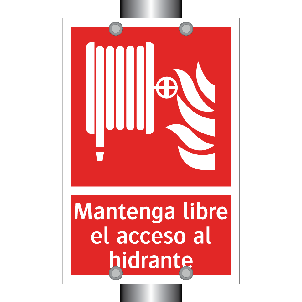 Mantenga libre el acceso al hidrante