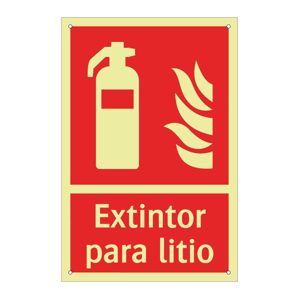 Extintor para litio