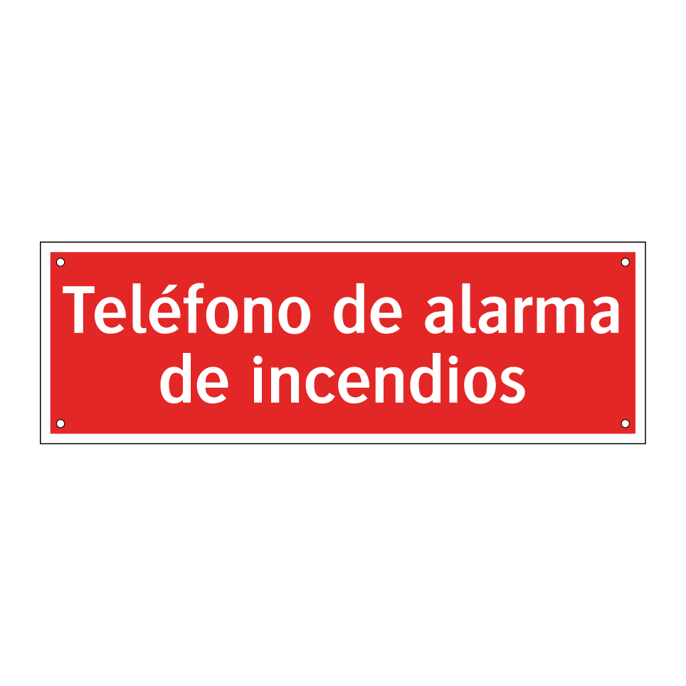 Teléfono de alarma de incendios