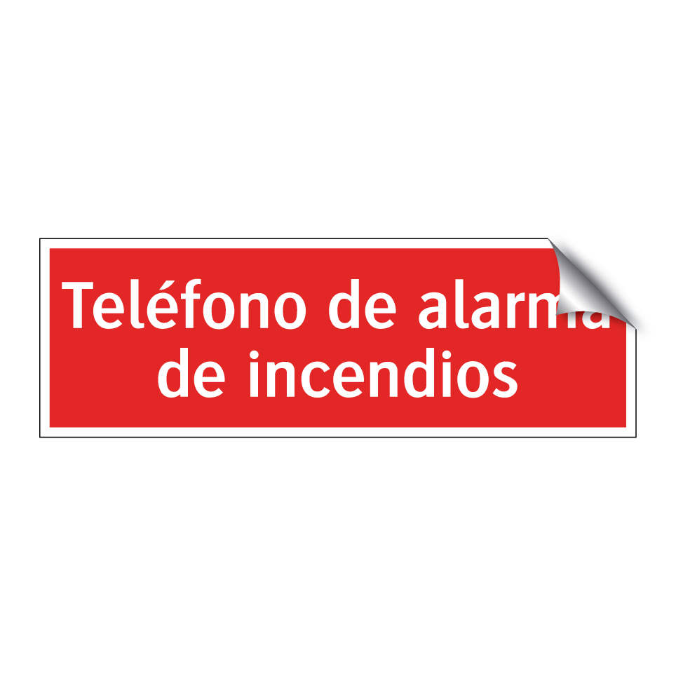 Teléfono de alarma de incendios