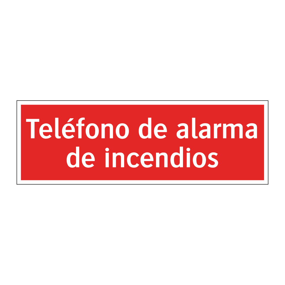 Teléfono de alarma de incendios