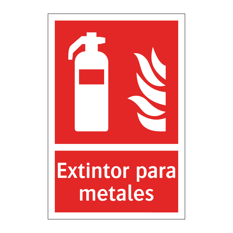 Extintor para metales