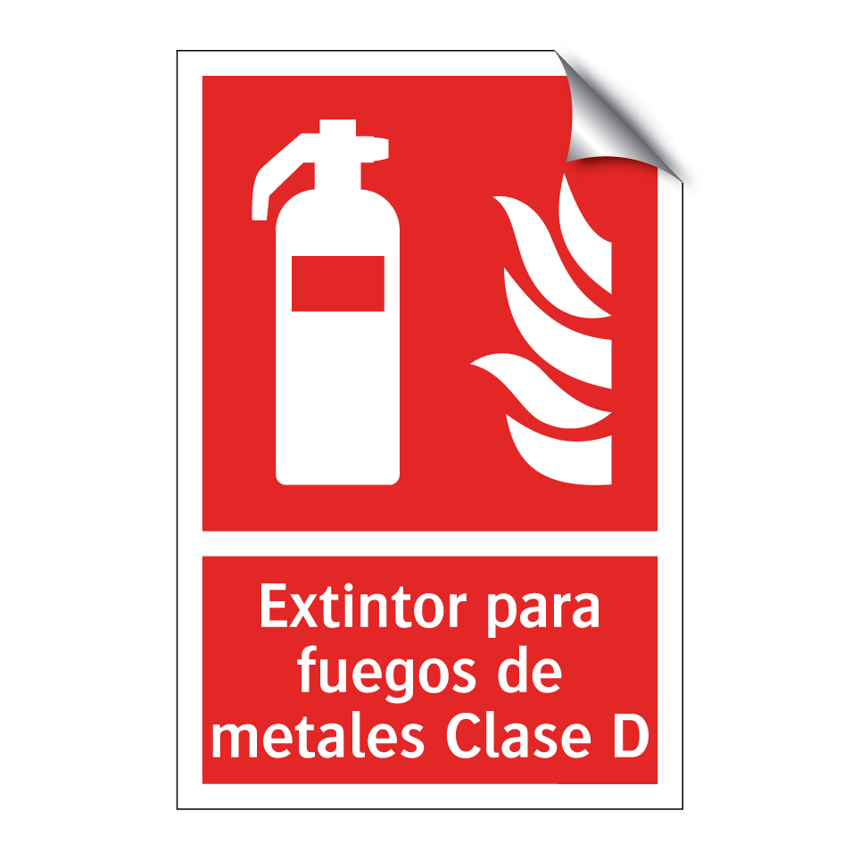 Extintor para fuegos de metales Clase D