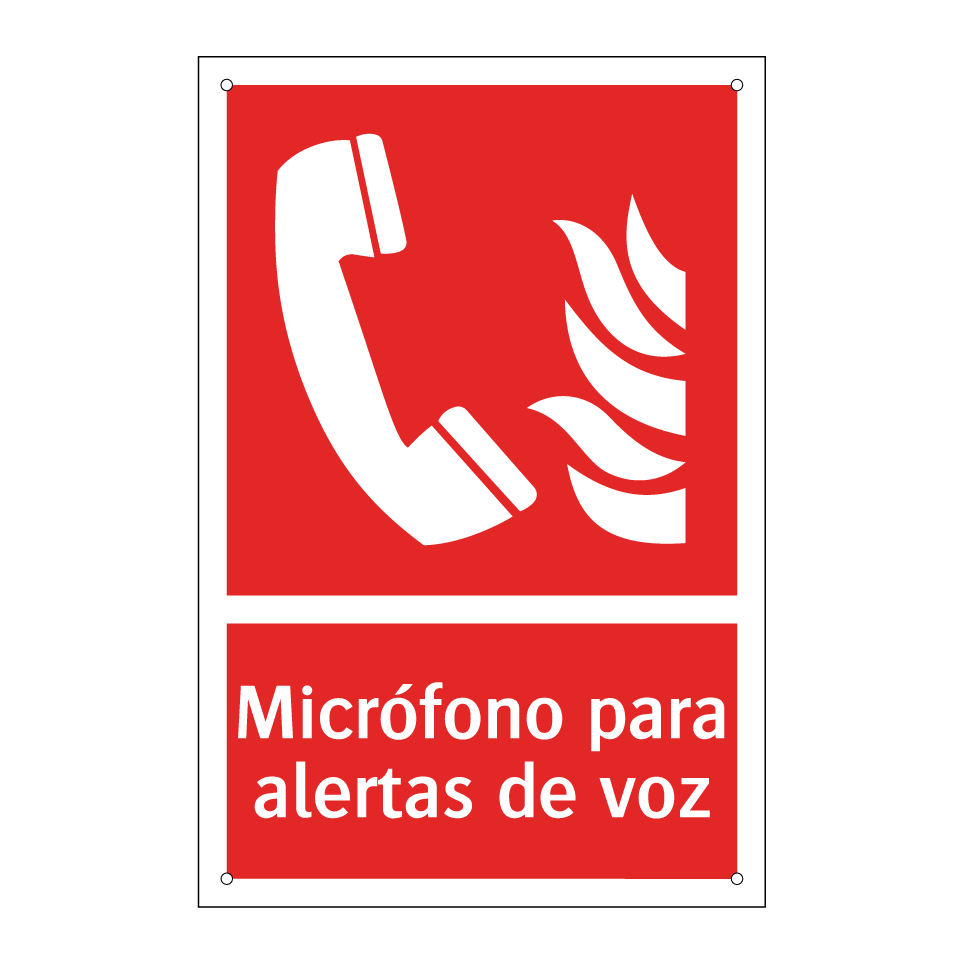 Micrófono para alertas de voz