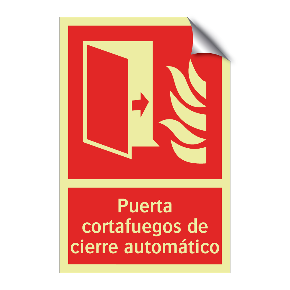 Puerta cortafuegos de cierre automático